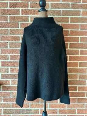 Four Objects Black Alpaca Foundation Black Long Sleeve Turtleneck Sweater, 2